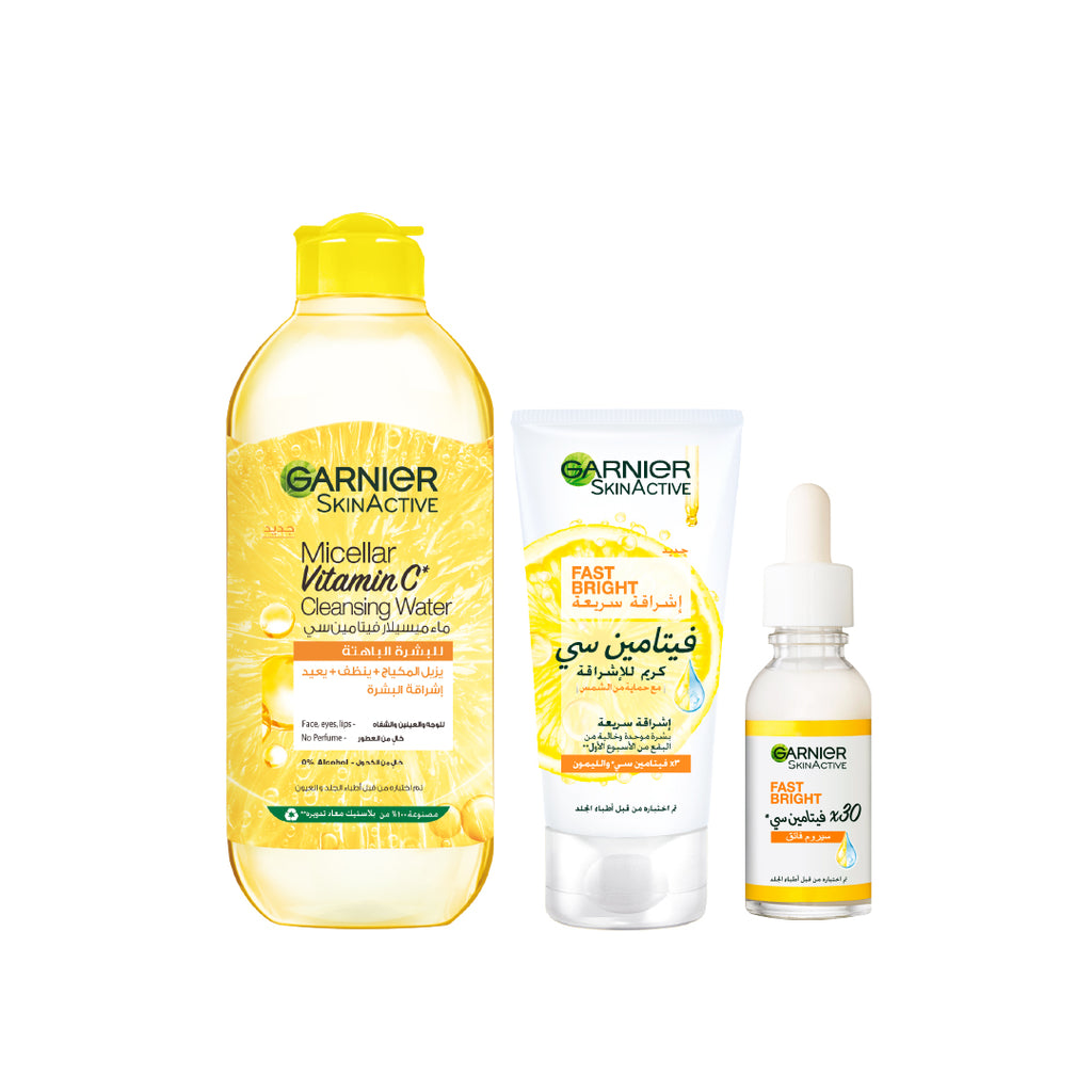 20 % OFF Vitamin C micellar water 400 ml +Vitamin c serum + Day Cream