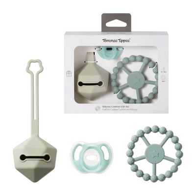 (TOMMEE TIPPEE)SILICONE GIFTSET GREEN