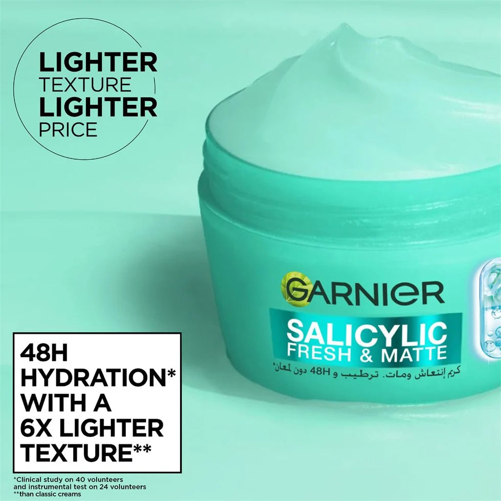 Garnier Salicylic Fresh & Matte Cream 85ml