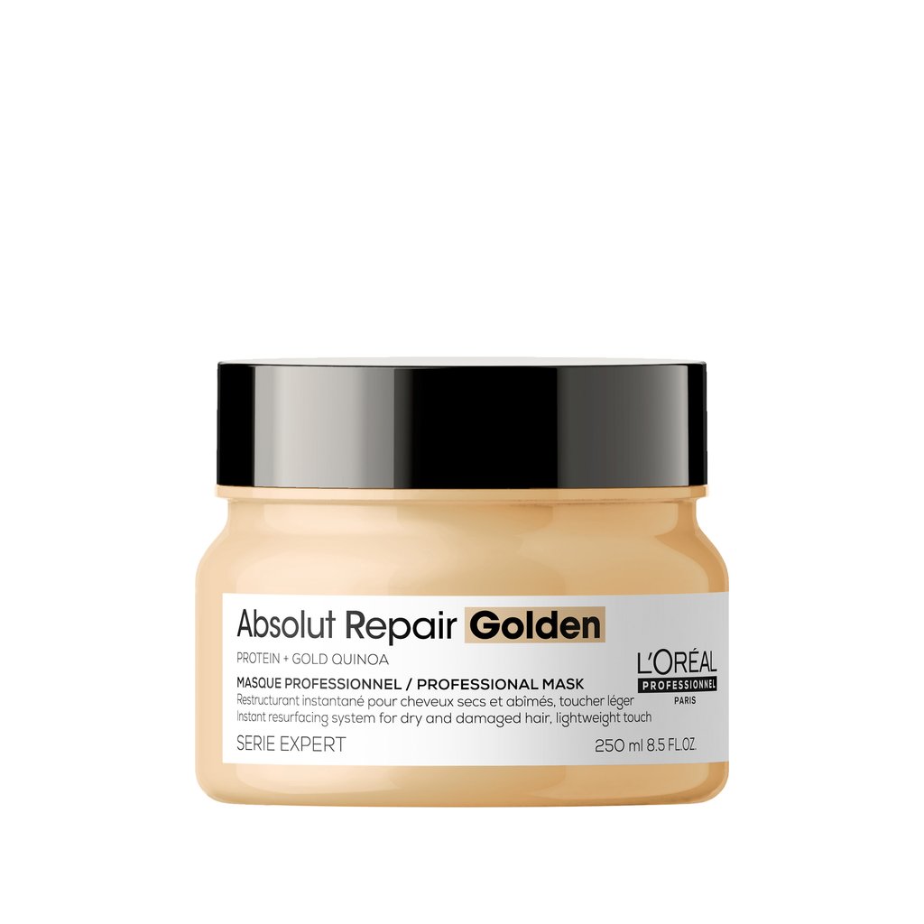 L’Oréal Professionnel | Absolut Repair Golden mask | With Protein and Gold Quinoa for dry and damaged hair, lightweight touch | SERIE EXPERT | 250ml