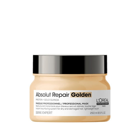 L’Oréal Professionnel | Absolut Repair Golden mask | With Protein and Gold Quinoa for dry and damaged hair, lightweight touch | SERIE EXPERT | 250ml