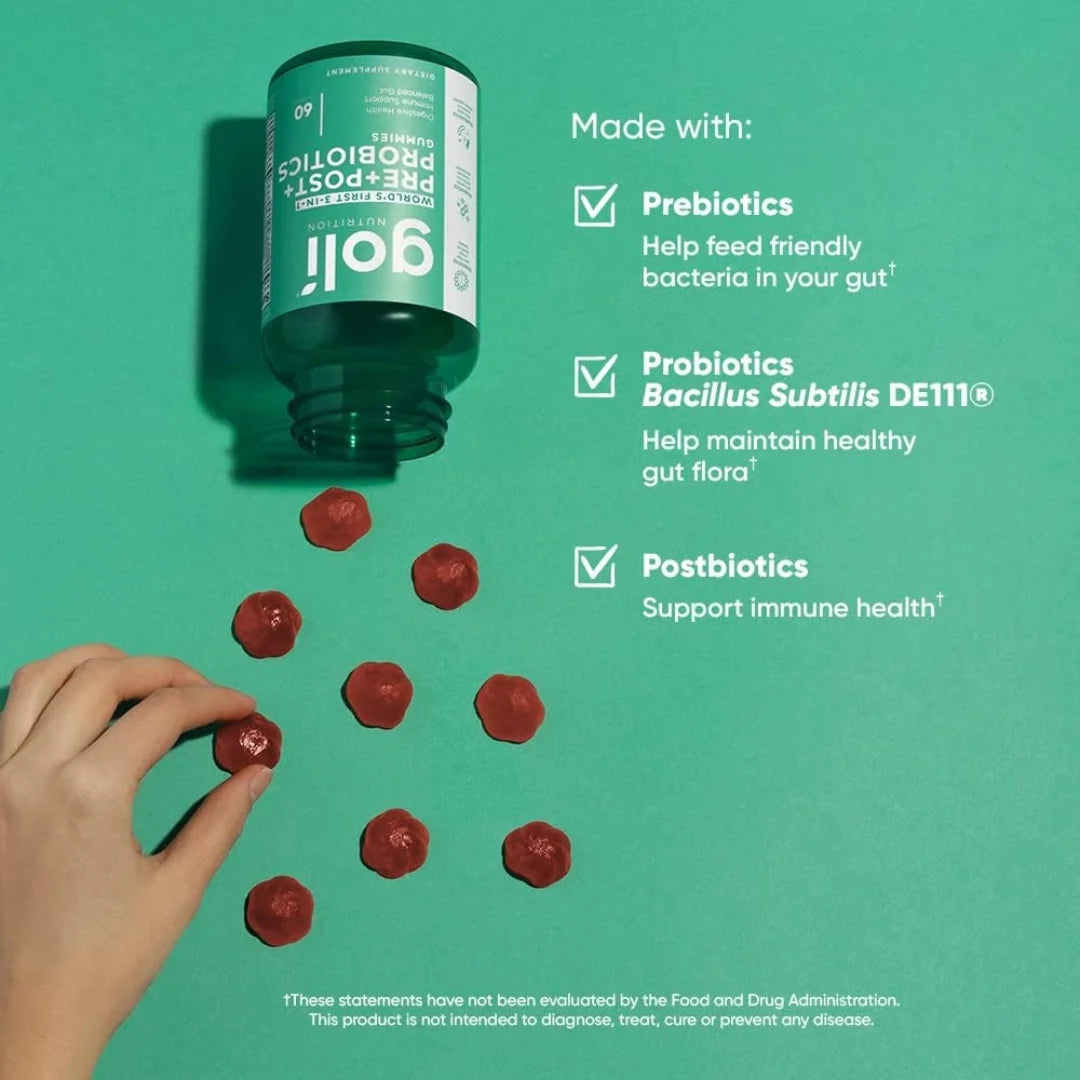 Goli Pre + Post + Probiotics Gummies