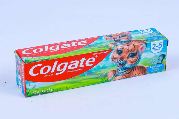 Colgate Kids  Bubble Fruit Gel 2 - 5 years old Toothpaste 50ml