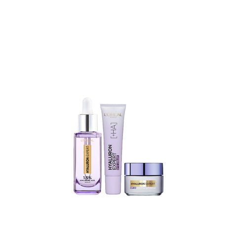 25% OFF Hyaluron Expert Face serum + Day cream + Eye Cream