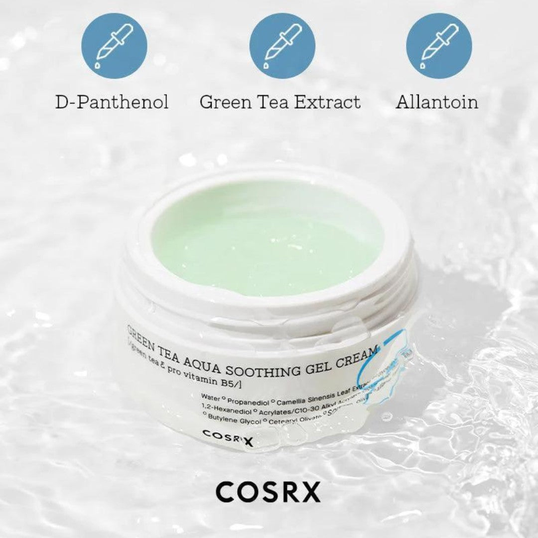 Hydrium Green Tea Aqua Soothing Gel Cream from COSRX - Sohati Care