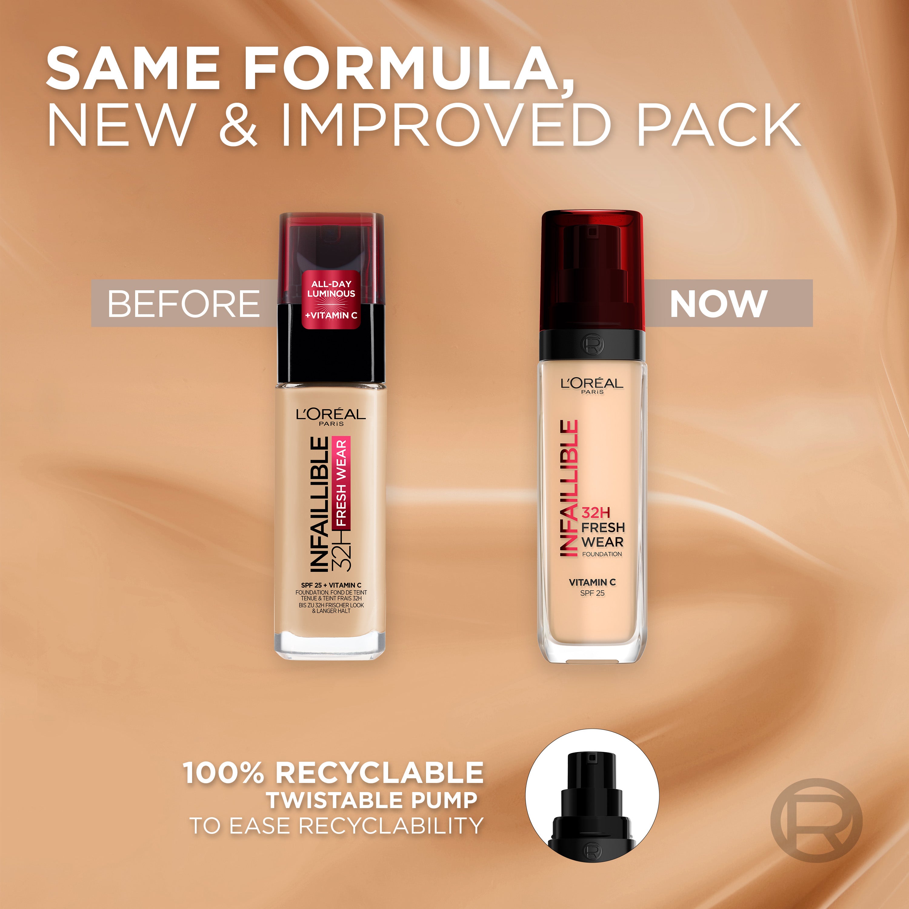 L'Oréal Paris - Infallible 32H Fresh Wear Foundation spf25