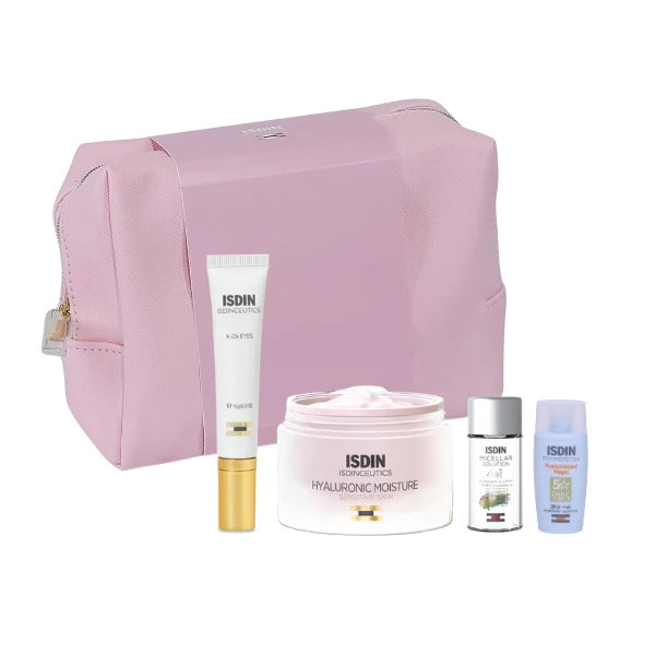 Isdin Pink routine Hyaluronic Moisture Sensitive Skin Gift Set