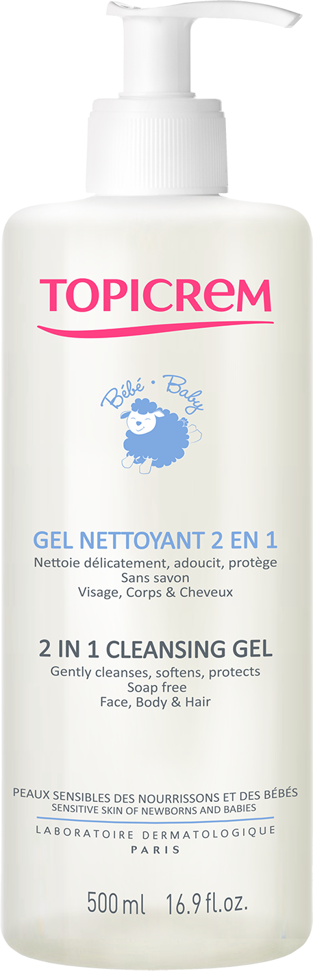 Topicrem Baby 2 In 1 Cleansing Gel 500ml