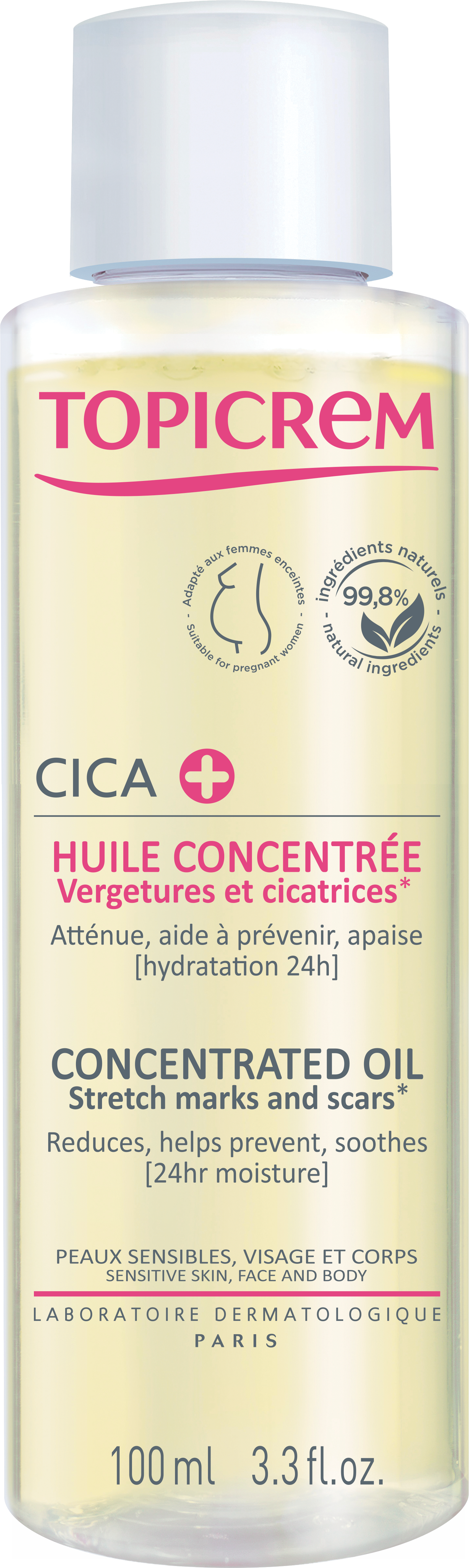 Topicrem Cica + Concentrated Oil For Stretch Marks And Scars 100ml