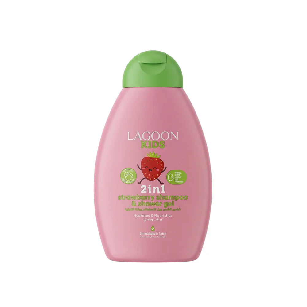 Lagoon Kids 2in1 Strawberry Shampoo & Shower Gel 400ml