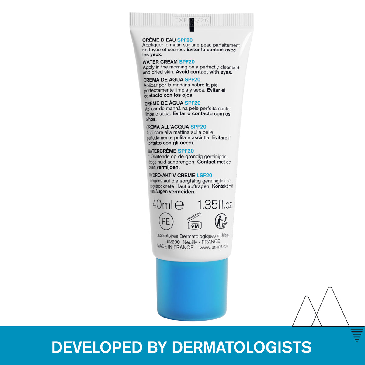 Eau Thermale Light Water Cream SPF20 40ml