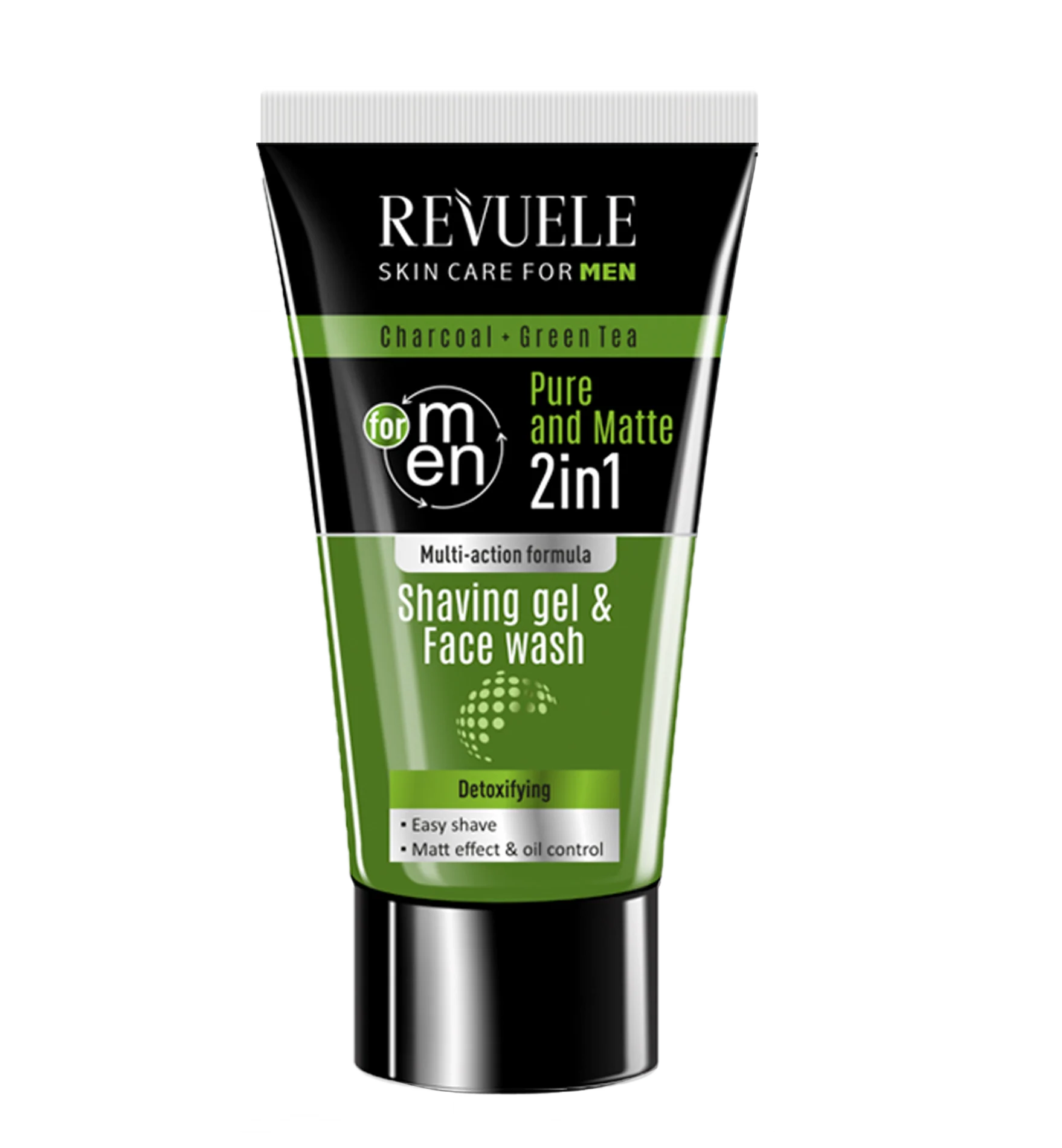 Revuele Men Care Charcoal And Green Tea Shaving Gel & Face Wash