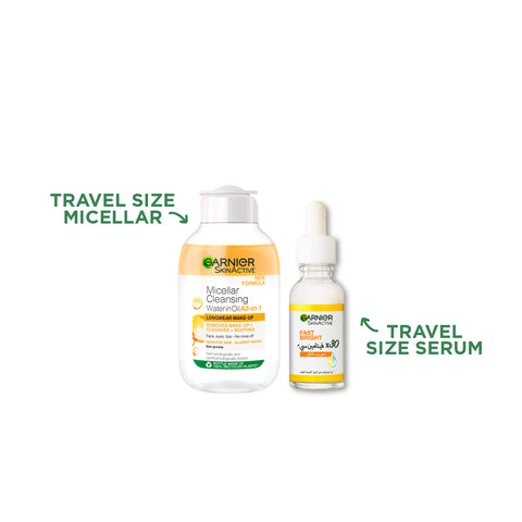 15 % OFF Mini micellar water + Mini Fast Bright Vitamin C  Serum