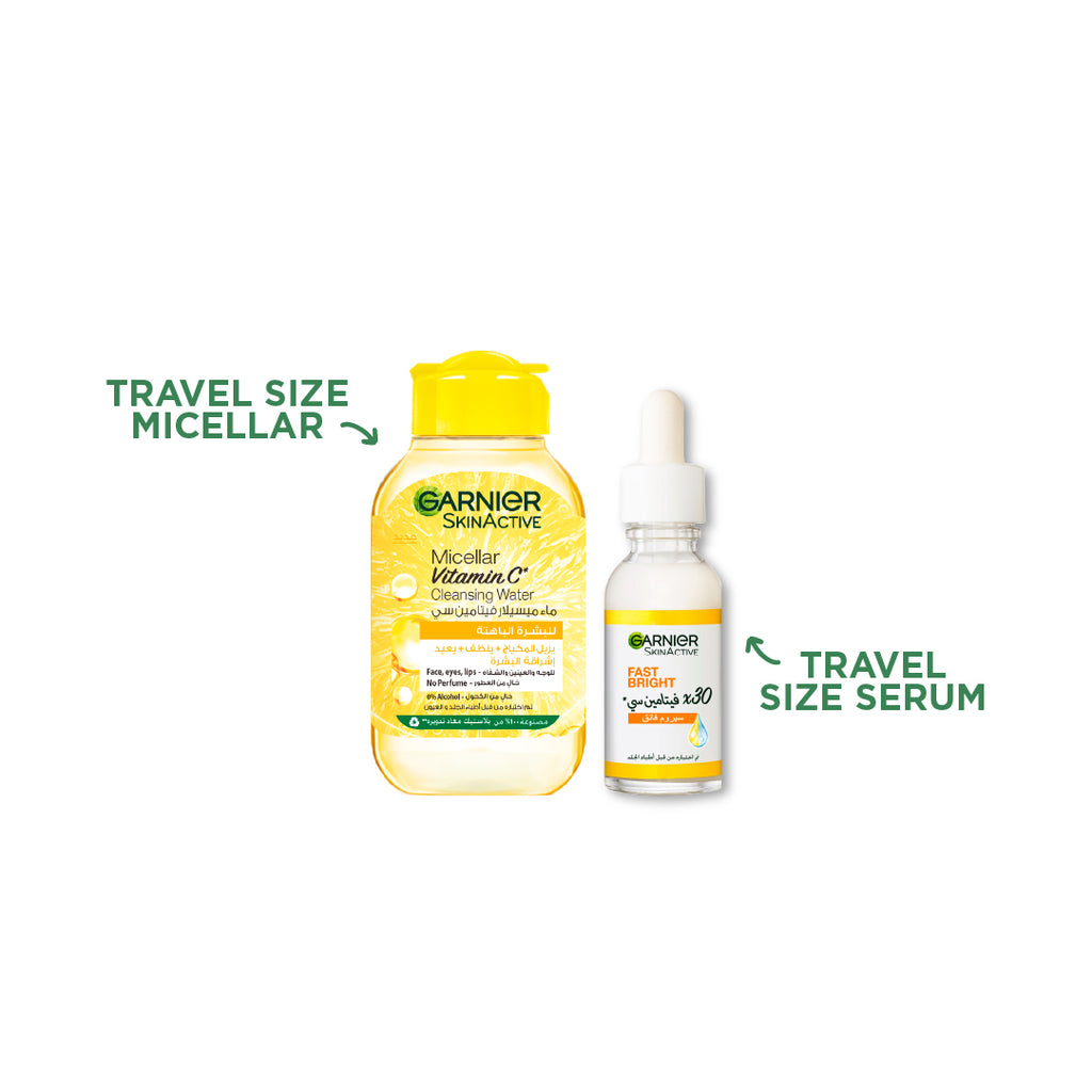 15 % OFF Mini micellar water + Mini Fast Bright Vitamin C  Serum