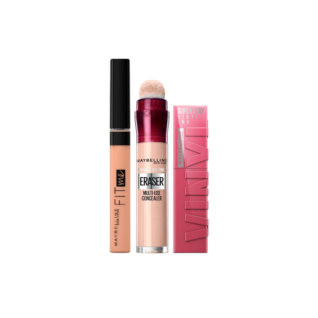 20 % OFF Fit Me Concealer + Instant Age Rewind + Vinyl Ink Lipstick