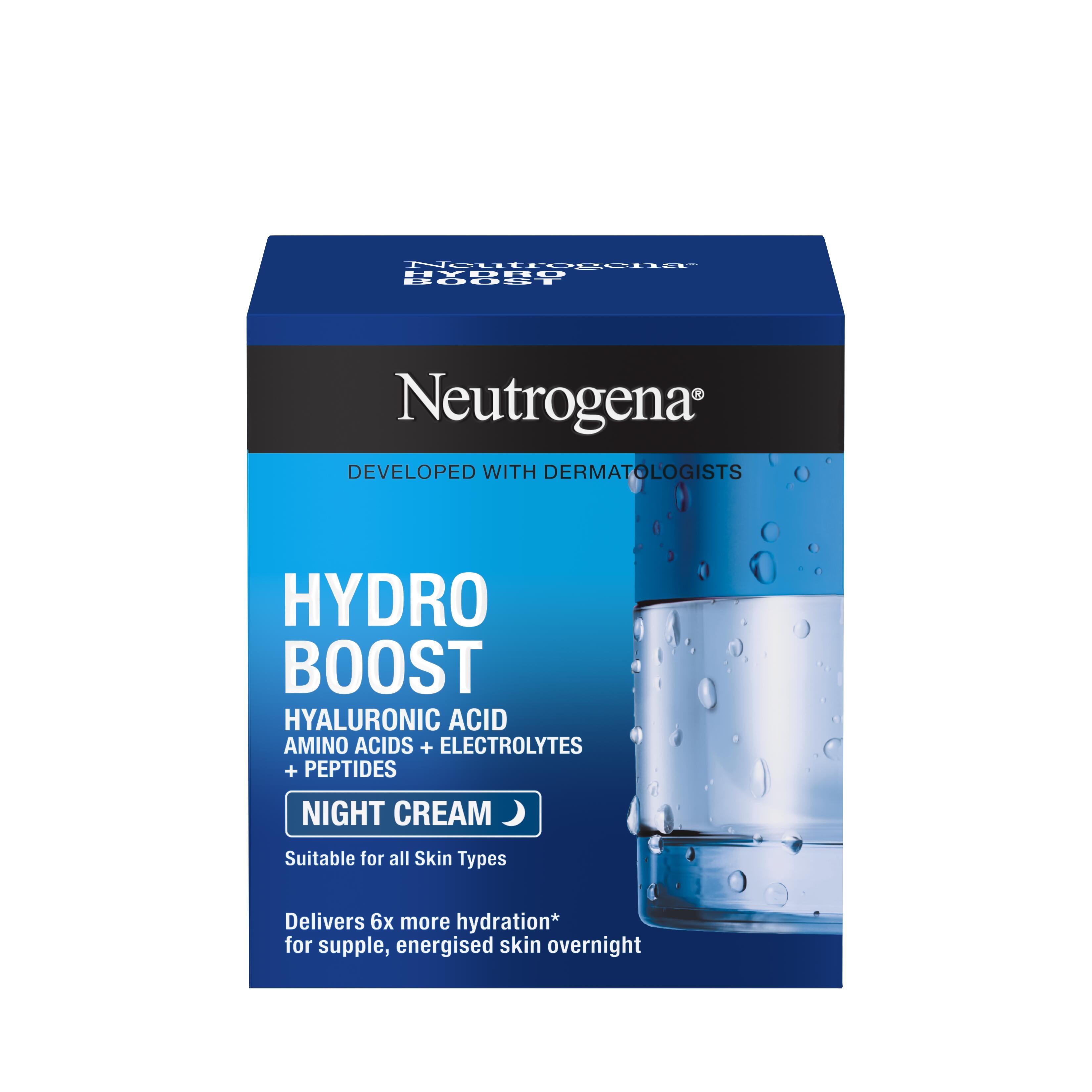 Neutrogena, Hydro Boost,  Night Cream, alcohol-free, and non-comedogenic, 50ml