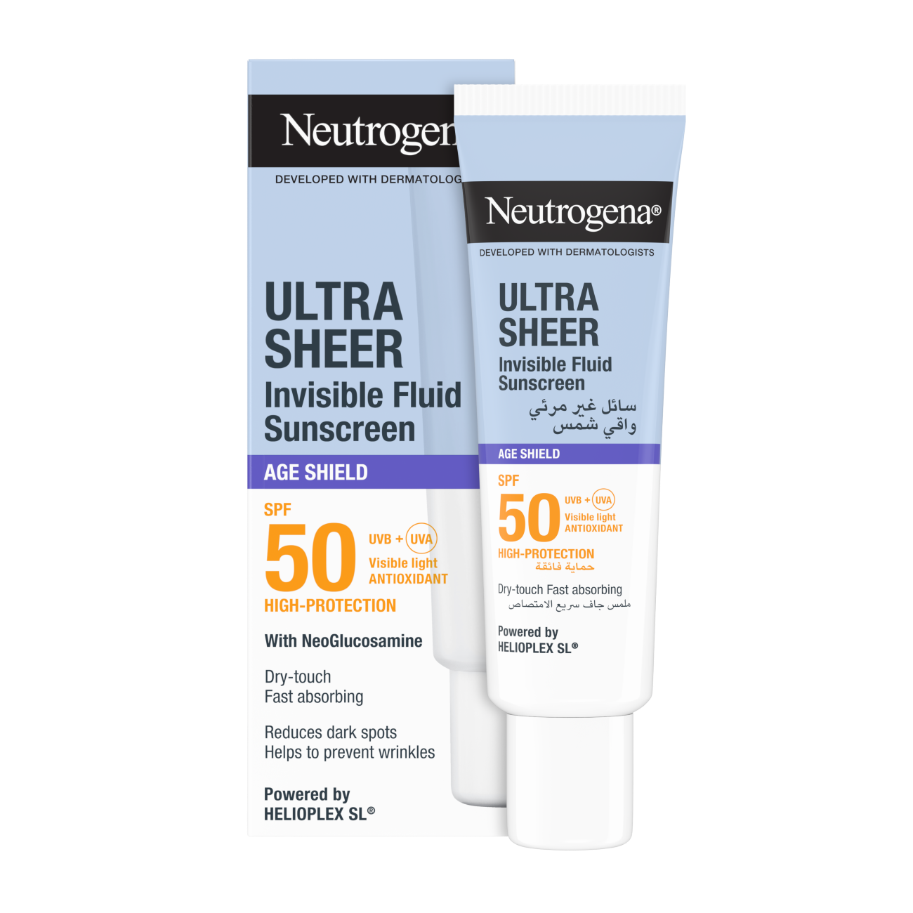 Neutrogena Ultrasheer Age Shield Fluid Sunscreen SPF 50