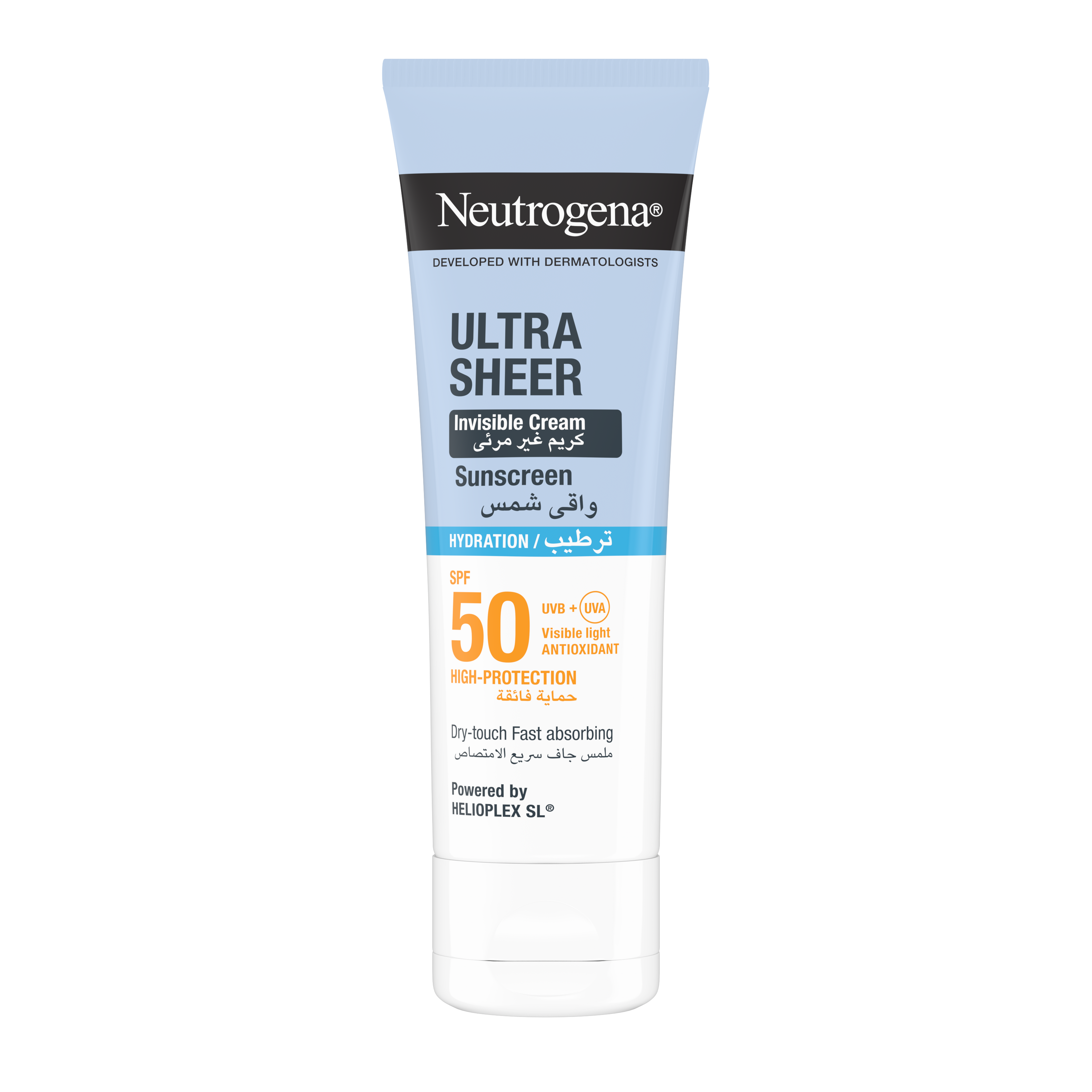 Neutrogena Ultra Sheer Invisible Cream Sunscreen SPF50