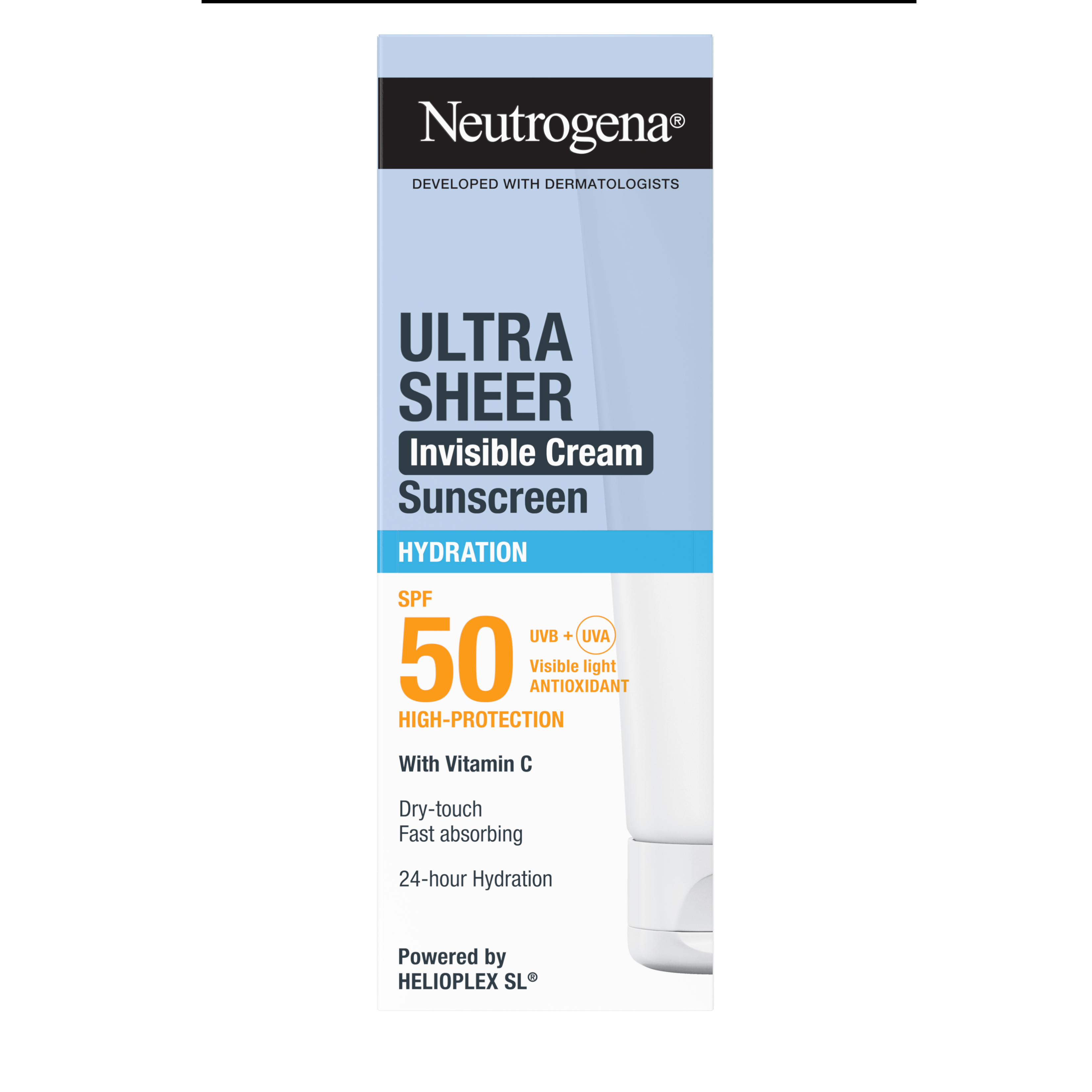 Neutrogena Ultra Sheer Invisible Cream Sunscreen SPF50