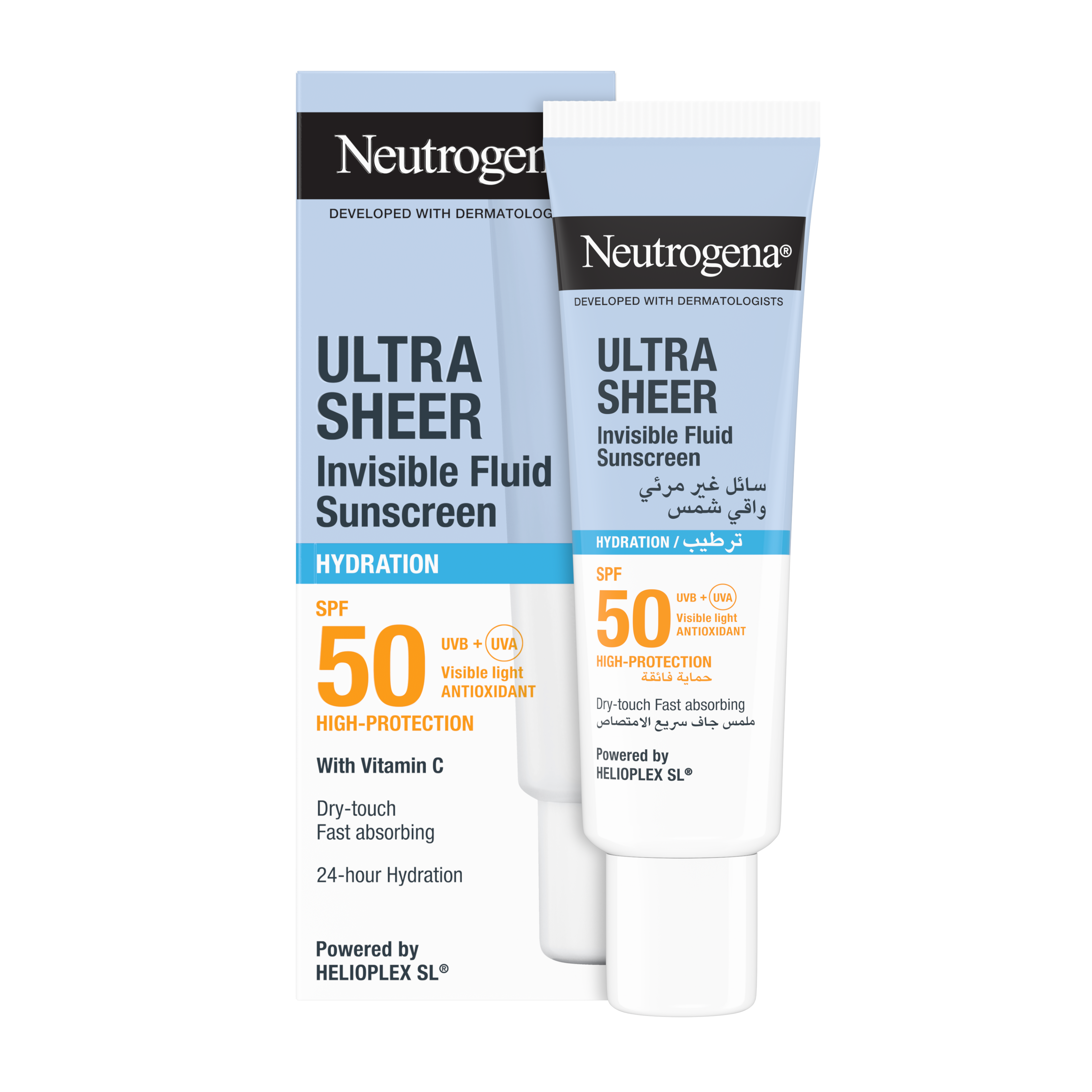 Neutrogena Ultra Sheer Invisible Fluid Sunscreen SPF50