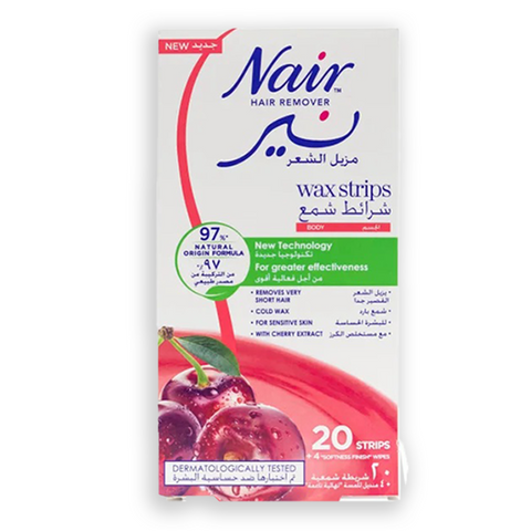 Nair Body Wax Strips Cherry 20s
