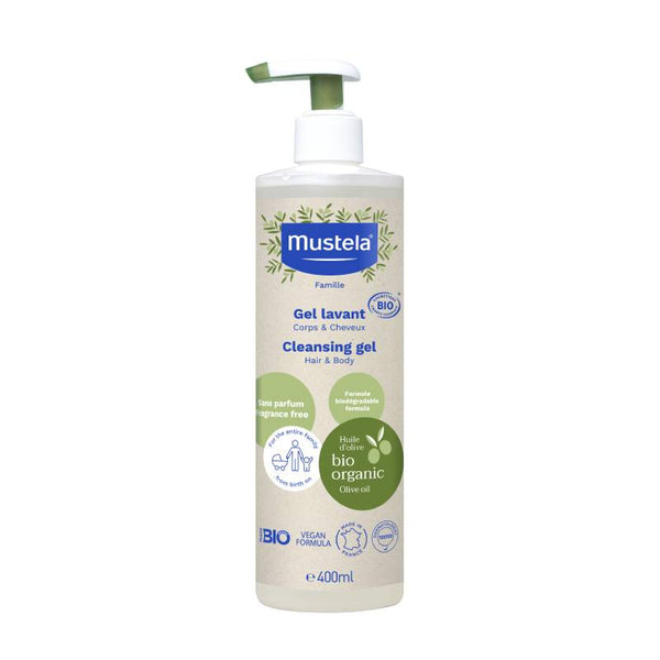 Certified Organic Cleansing gel body & hair 400ml