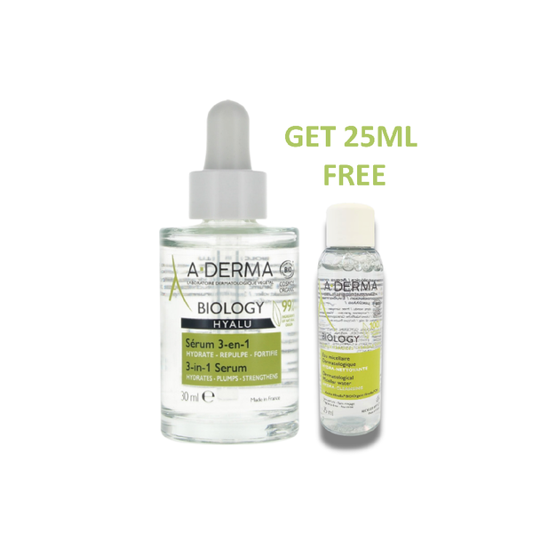 Aderma Biology Hyalu 3 in 1 Serum + Micellar water 25ml GIFT