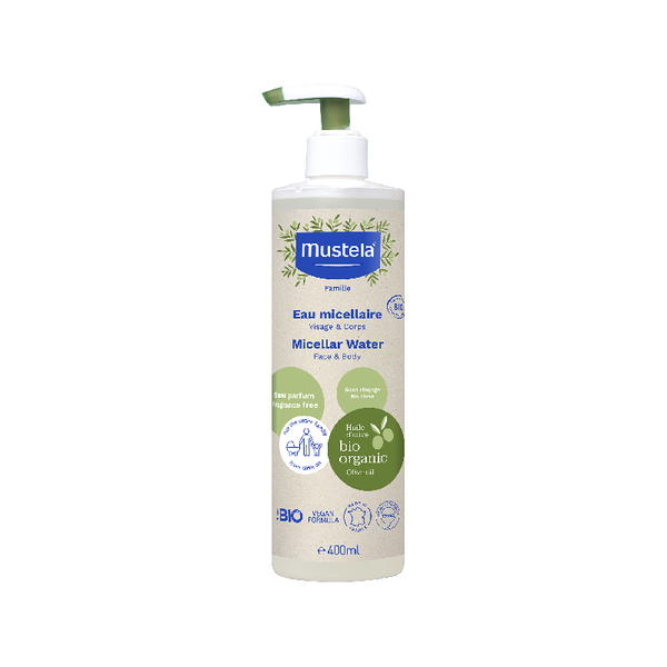 Mustela Certified Organic No-rinse Micellar Water 400ml