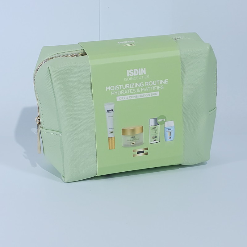 Isdin green routine set HYALURONIC moisture for oily skin + k ox eyes