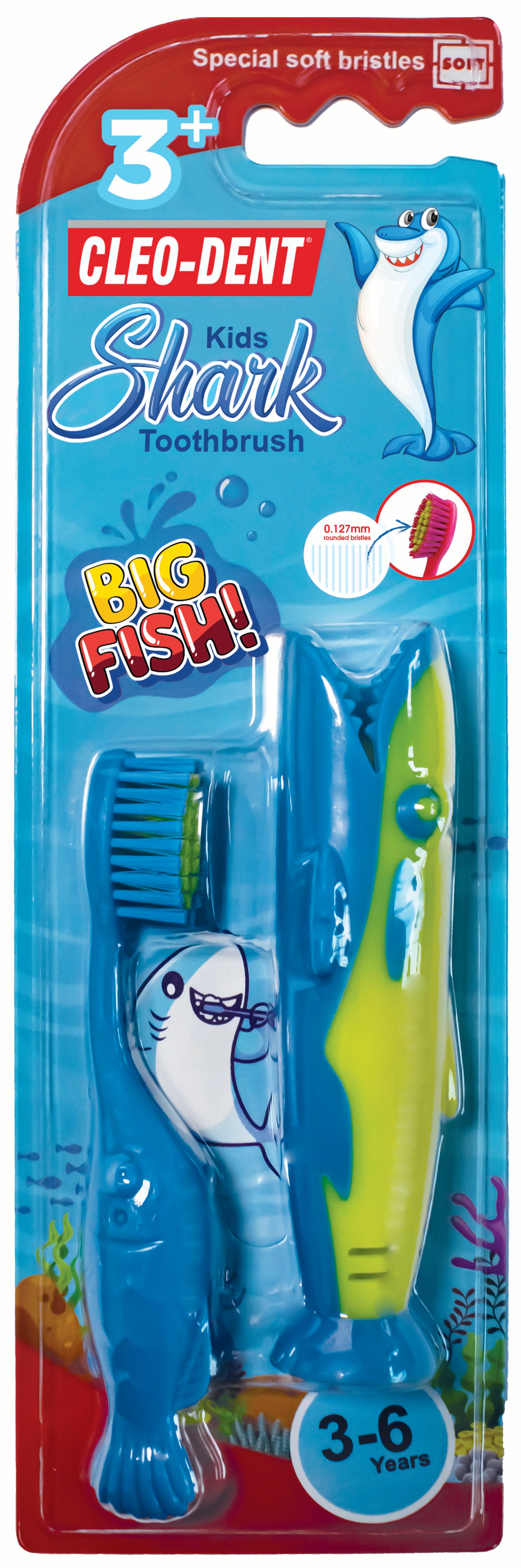 CLEO-DENT KIDS SHARK TOOTH BRUSH