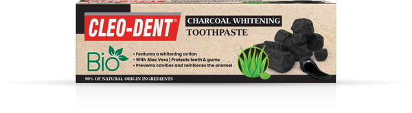 CLEO-DENT BIO CHARCOAL WHITENING TOOTHPASTE