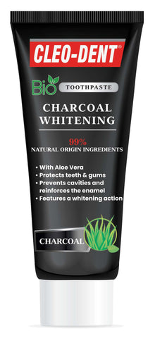 CLEO-DENT BIO CHARCOAL WHITENING TOOTHPASTE