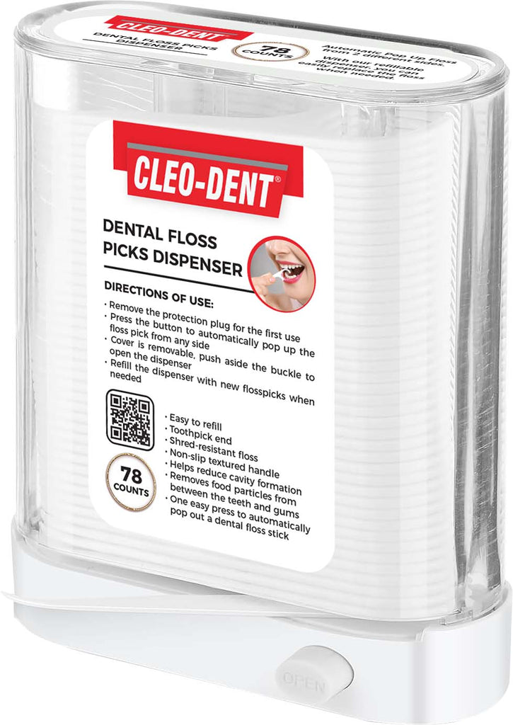 CLEO-DENT DENTAL FLOSS PICKS DISPENSER
