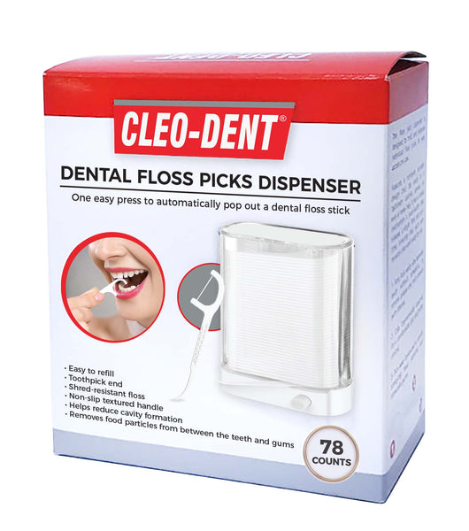 CLEO-DENT DENTAL FLOSS PICKS DISPENSER