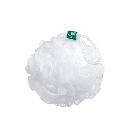 WHITE MESH BATH SPONGE