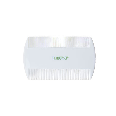 PLASTIC HAIR BRUSH COMB WHITE SMALL