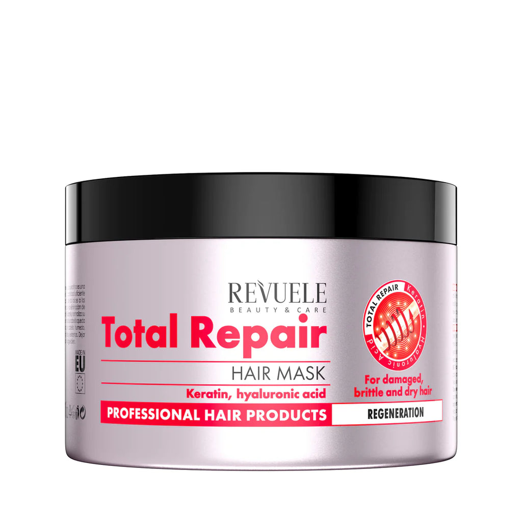 REVUELE HAIR MASK TOTAL REPAIR FOR DAMAGED, BRITTLE AND DRY HAIR 500 ml, 6 pcs