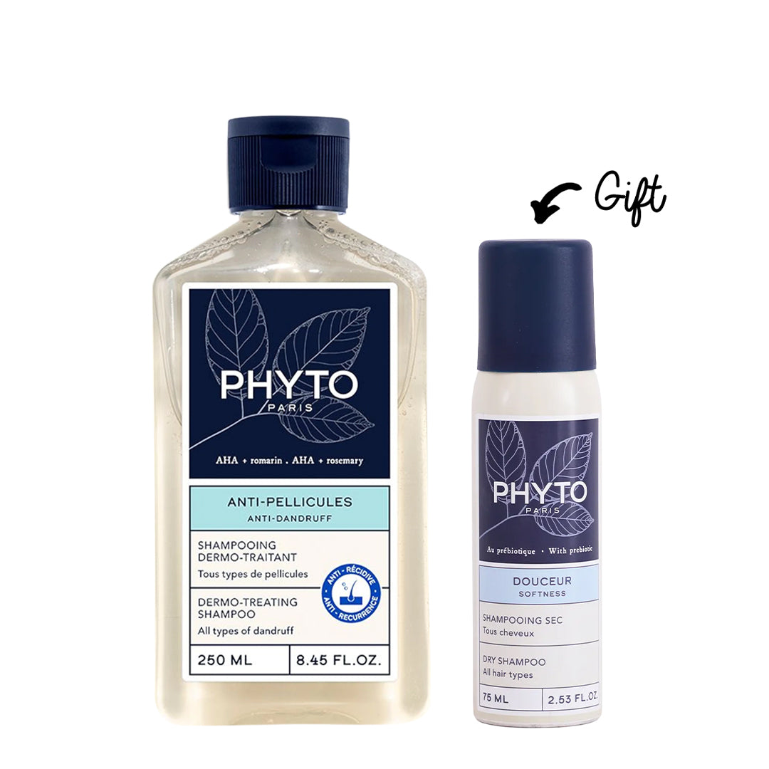 Buy Phyto Anti Dandruff Shampoo 250ml & get a FREE Dry Shampoo 75ml