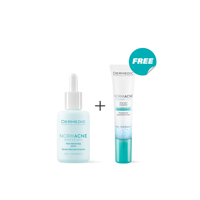 Buy Dermedic Buy Normacne Pore Minimizing Serum & Get Normacne Acne Spot Treatment Free