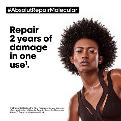 L’Oréal Professionnel | Absolut Repair Molecular | Sulfate-Free Molecular Repairing Shampoo for damaged hair | SERIE EXPERT | 300ml