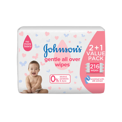 Wipes Gentle All Over 72s, 2+1 Free