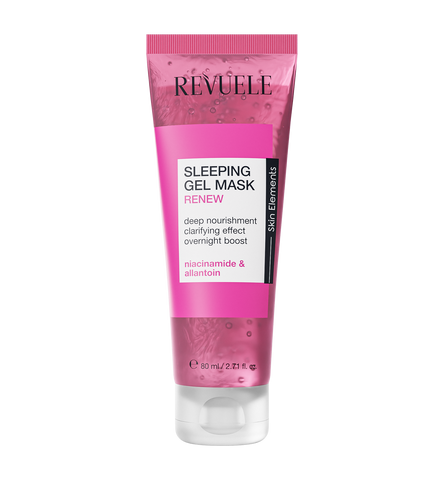 REVUELE SLEEPING GEL MASK - RENEW, 80 ml - PINK