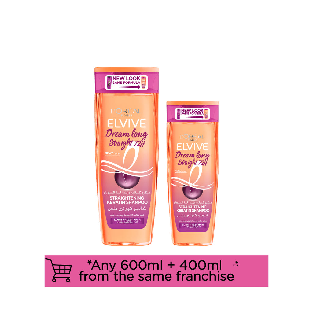 15% OFF any Elvive Shampoo 400ml + 600ml