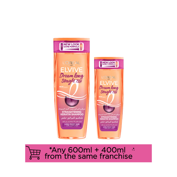 15% OFF any Elvive Shampoo 400ml + 600ml