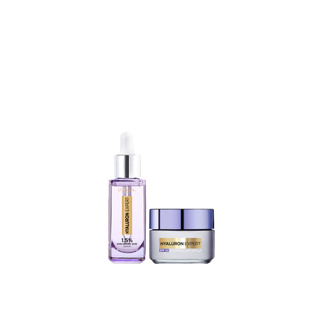 20% OFF L'Oréal Paris Hyaluron Expert Day Cream with Hyaluronic Acid + Plumping Serum 30ml with Hyaluronic Acid