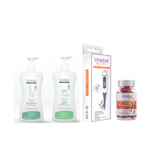 15% OFF Vitadea 250 ml Shampoo + Vitadea 250ml Baby Bath + Vitadea Thermometer + Vitadea Multivitamins