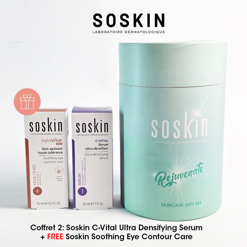 SOSKIN C-VITAL SERUM 30 ML + SOSKIN SOIN APAISANT YEUX HAUTE TOLERANCE
