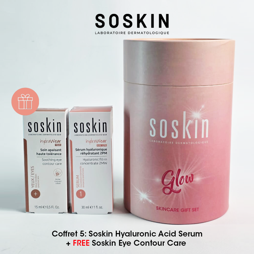 SOSKIN SERUM HYALURONIQUE + SOSKIN SOIN APAISANT YEUX HAUTE TOLERANCE