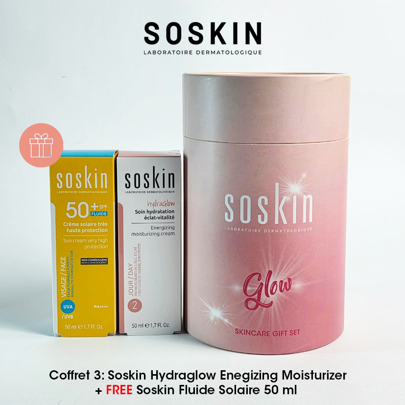 SOSKIN CONCENTRE ECLAT-VITALITE-C20 + SOSKIN FLUIDE SOLAIRE SPF 50+
