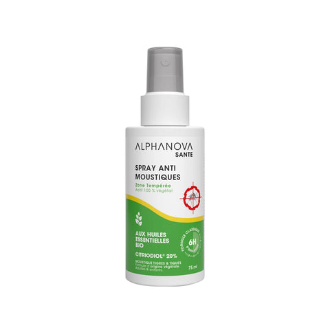 ALPHANOVA SPRAY ANTI-MOUSTIQUES ZONE TEMPEREE ALPHANOVA SANTE 75ML